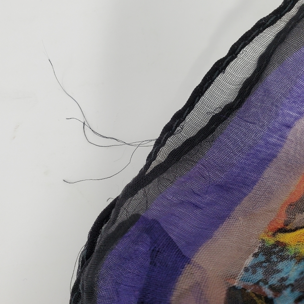 Sheer Colorful Scarf - Picture 10 of 11